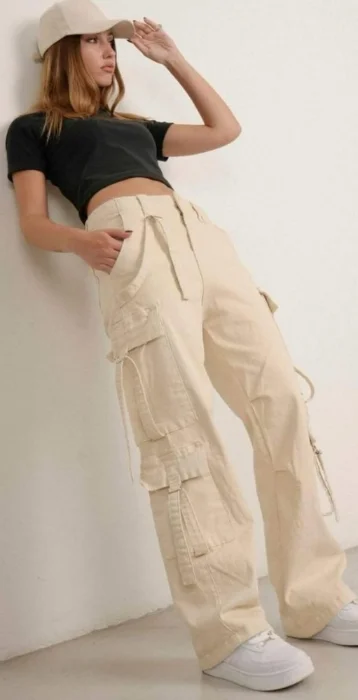 Multi Cargó de Gabardina Elastizadas