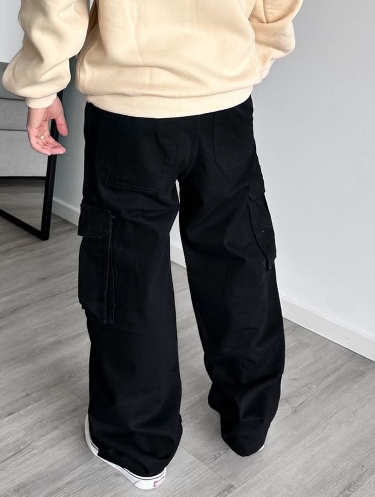 Baggy Cargo Black Top - Imagen 2