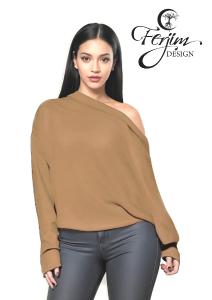 Blusa Dama Cuello Bote