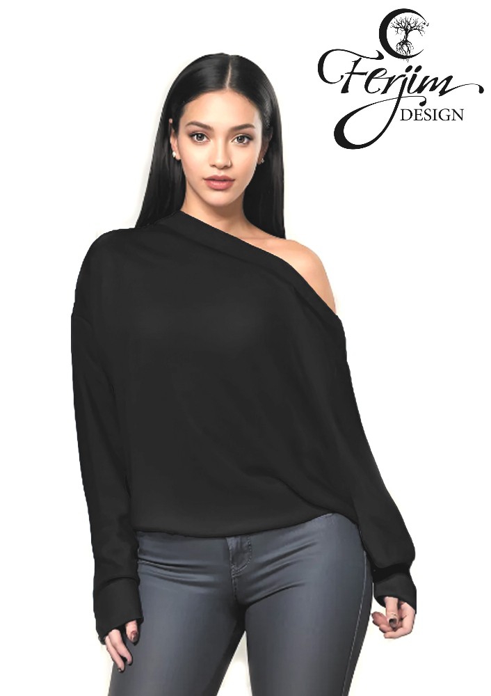 Blusa Dama Cuello Bote - Imagen 2