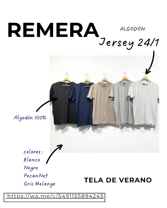 Remeras - Algodón Peinado