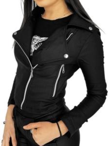 Campera Bengalina Cruzada Negro Dama