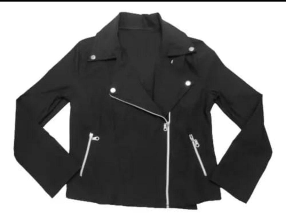 Campera Bengalina Cruzada Negro Dama - Imagen 3