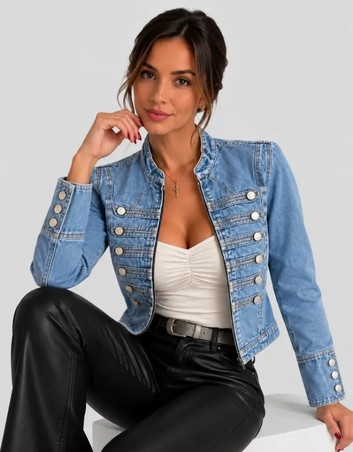 Campera Jean Napoleón Chamarra Rígido - Imagen 5