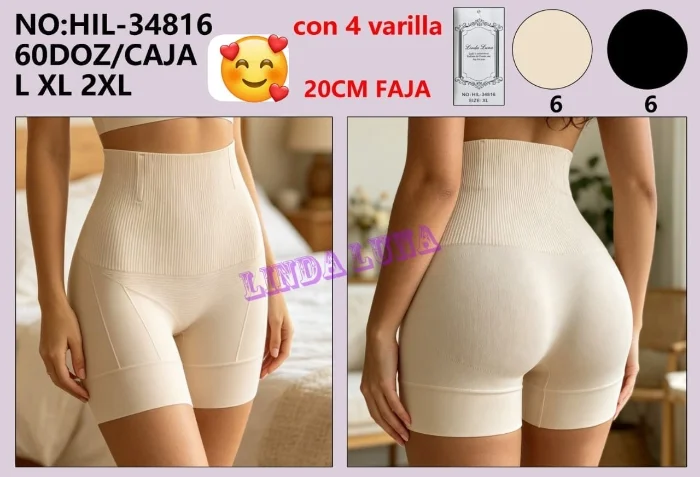 Short Faja Alta con Varilla