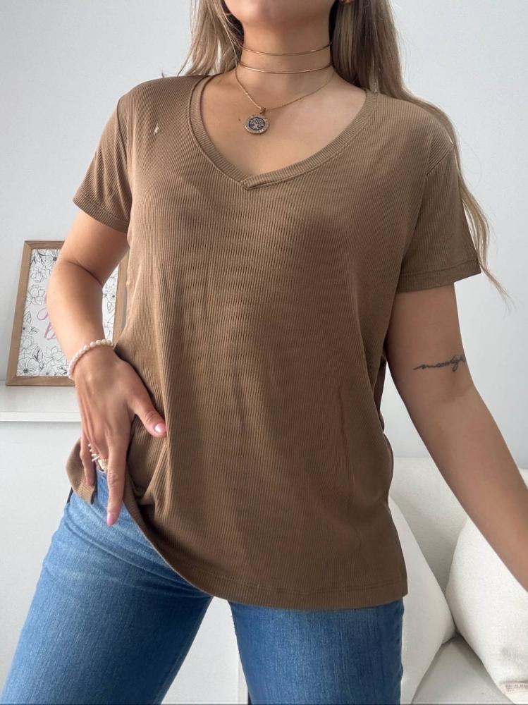 Remera Amplia Cuello V - Imagen 3