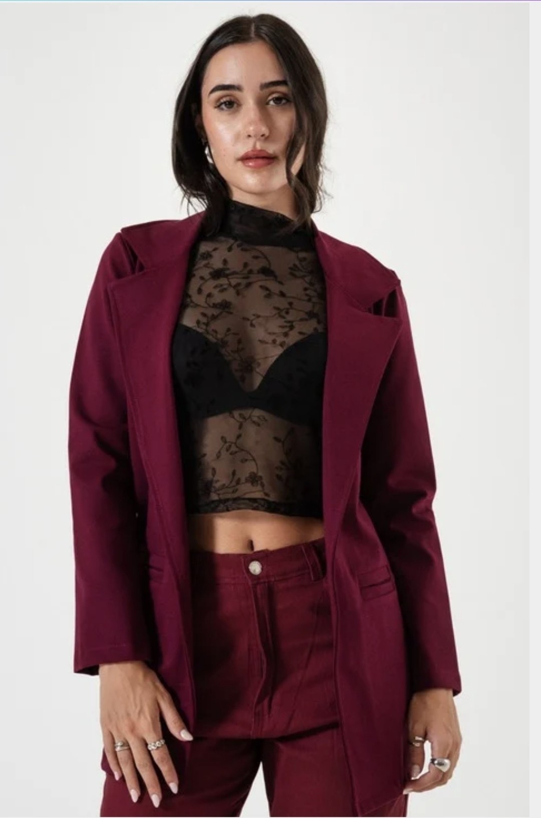 Blazer  Oversize Punto Roma - Imagen 2