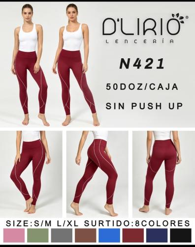 Calzas sin  Push Up D'lirio