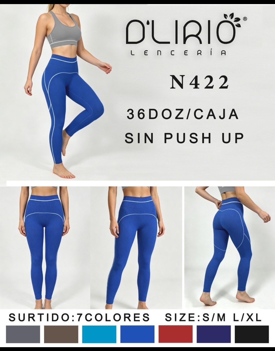 Calzas sin  Push Up D'lirio - Imagen 2