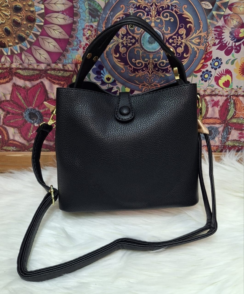 Carterita Morral de Cuero Pu con Tira y Cadena Desmontable - Imagen 5