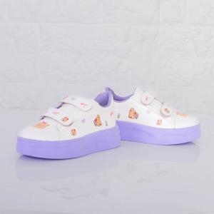 Zapatillas Capibara Infantiles Blancas Niñas Nenas Abrojo Suela Rosa Lila Cómoda Moda - Miniatura 5