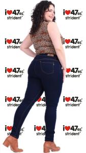 Jeans Especial Azul Hilo Ladrillo Chupin