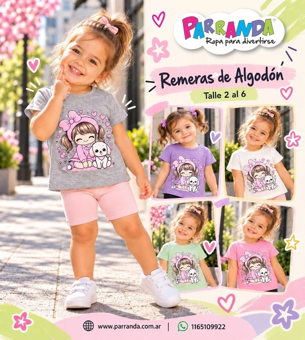 Remeras de Beba de Algodón Peinado