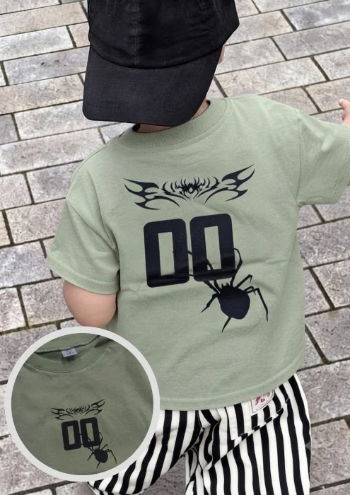 Remera Doble Estampan Niño