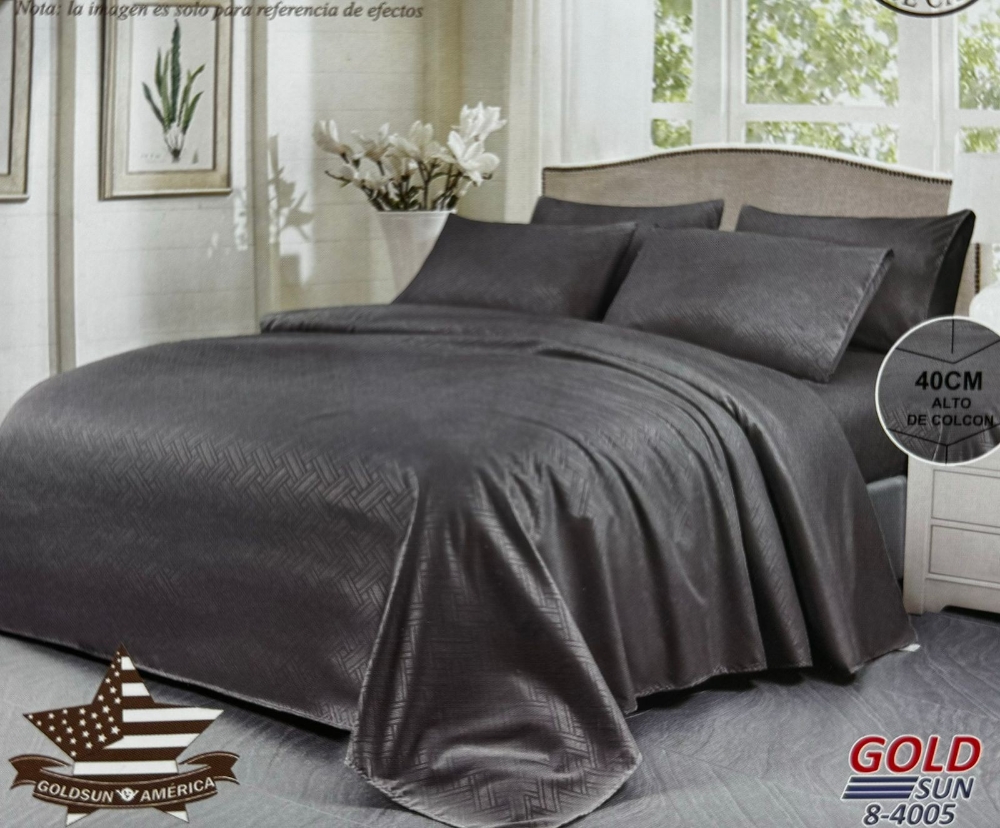Sabanas Goldsun Liso 2500 Hilos Twin - Imagen 3