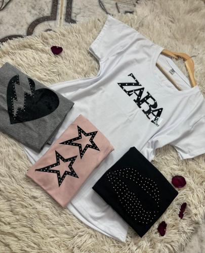 Remeras con Apliques Talles Especiales del 6 al 10