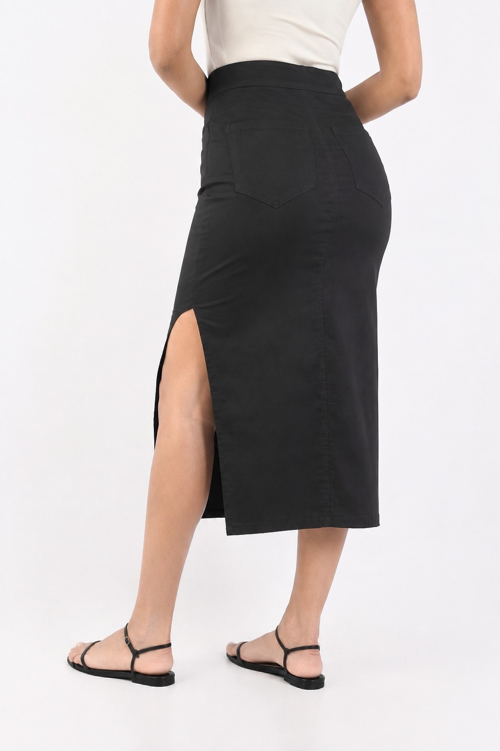 Promo Pollera Larga C/tajo al Costado Bengalina 2x 20.000 - Imagen 2