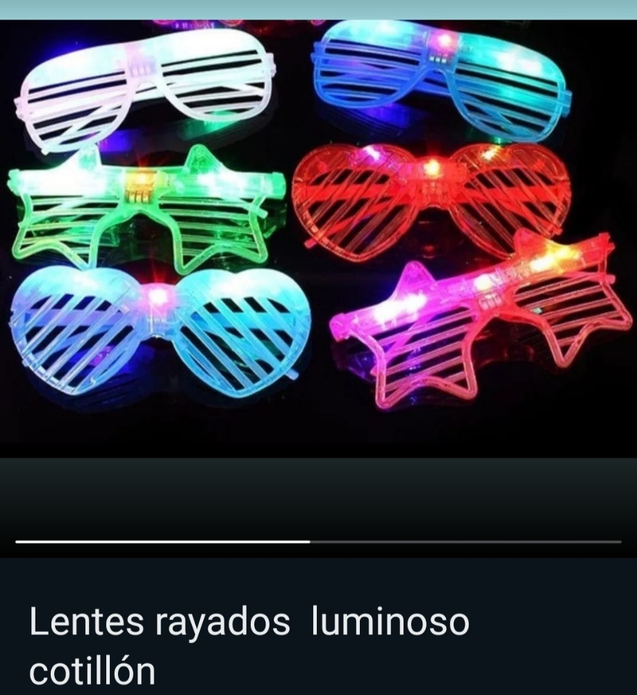 Lentes Luminosos Cotillon - Imagen 2
