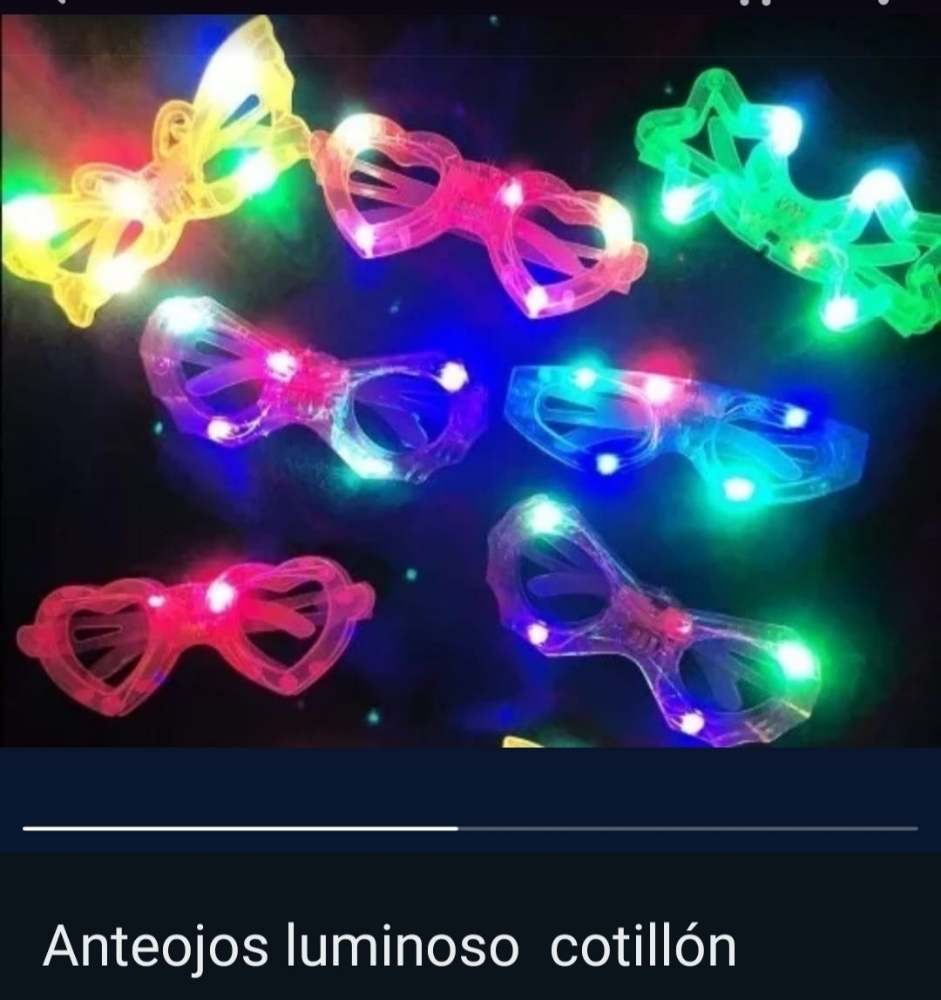 Lentes Luminosos Cotillon - Imagen 3