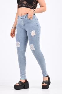 Jeans Nebado Rotura Tiene Bolcillos Adelante - Miniatura 1