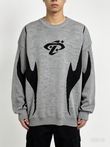 Sweaters Grueso Sueter Lana Tejido Over