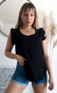 Musculosa de Lino con Volado