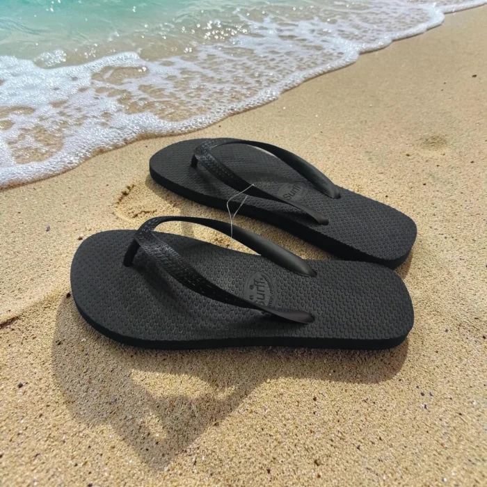 Ojotas Comun Hombre Surff Sólo Negro