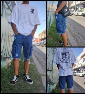 Bermuda Cargo Jeans