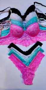 Conjunto Taza Soft de Encaje con Base Alto Less Tipo V (810)