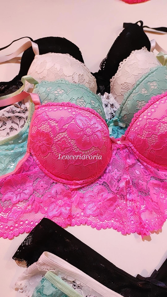Conjunto Taza Soft de Encaje con Base Alto Less Tipo V (810) - Imagen 6