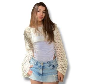 Crop Top Corto Hilo Algodon