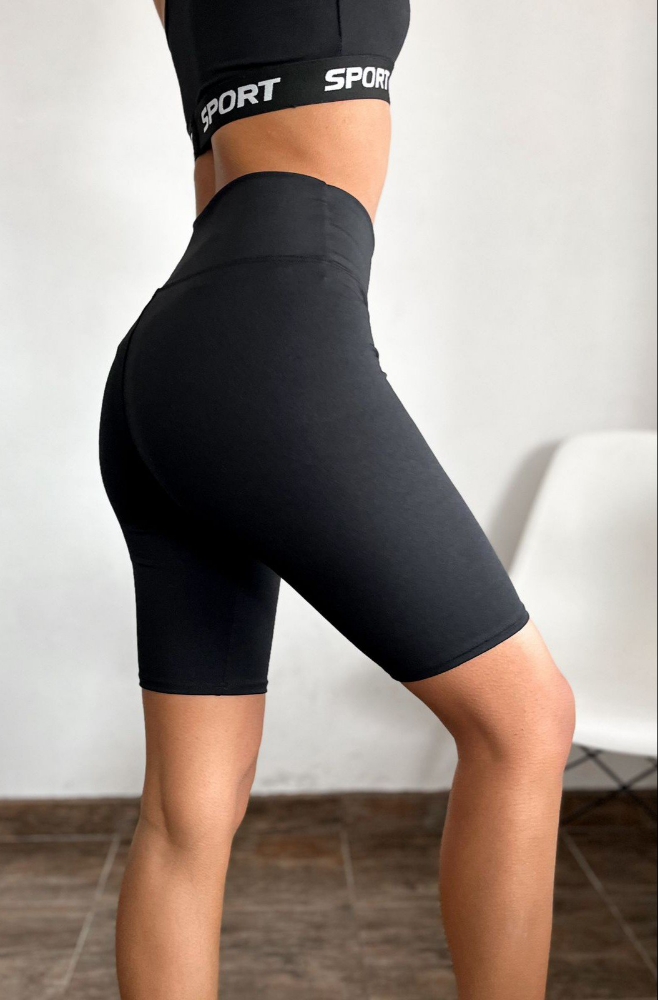 Biker Lycra Negro - Imagen 2