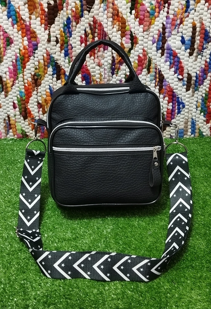 Bolso Morral de Cuero Ecológico Excelente Calidad - Imagen 5