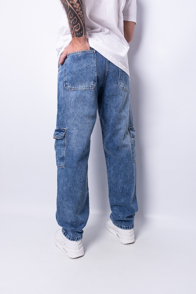 Jeans Oversize   Cargo Bolsillo Carpintero - Imagen 3