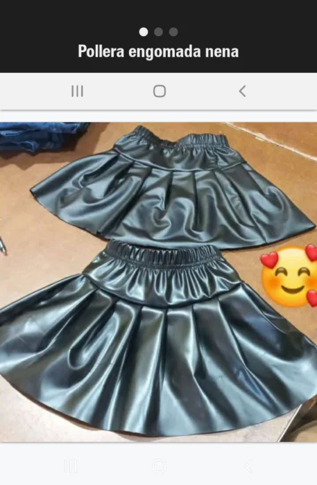 Pollera Tableado Engomado