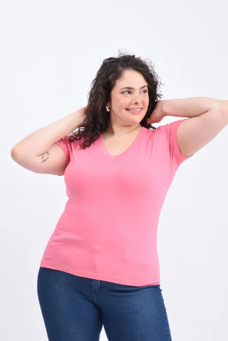 Remera Esc.v Modal Viscosa