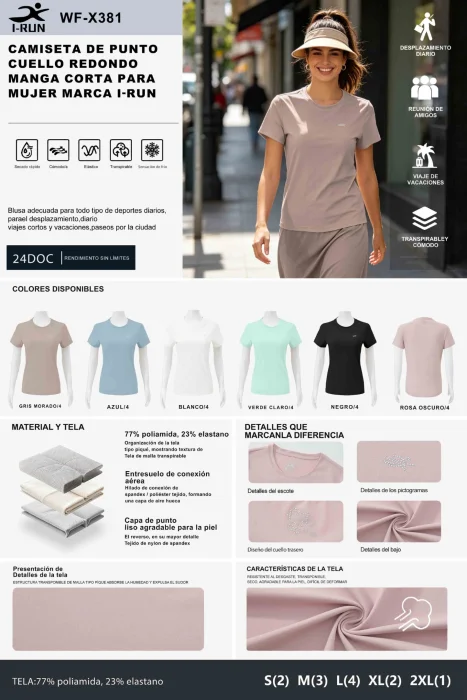 Remera Dama "i-run"