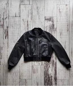 Campera Cuero Bomber Mujer - Miniatura 1
