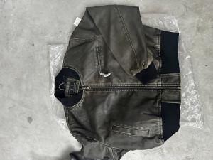 Campera Cuero Bomber Mujer - Miniatura 3