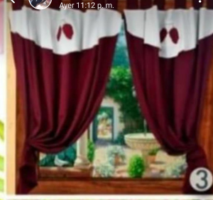 Cortinas de Cocina  Bordado - Miniatura 2