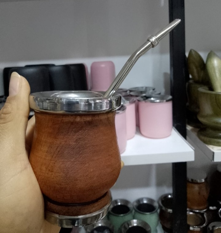 Bombilla de Bronce Niquel 16.5cm Estribo Desarmable - Imagen 5