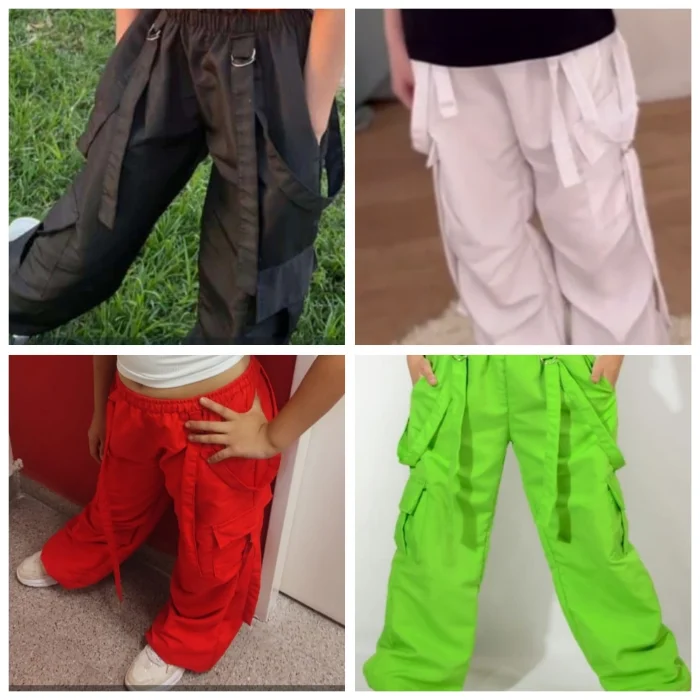 Pantalon Flour Tiras Parachute