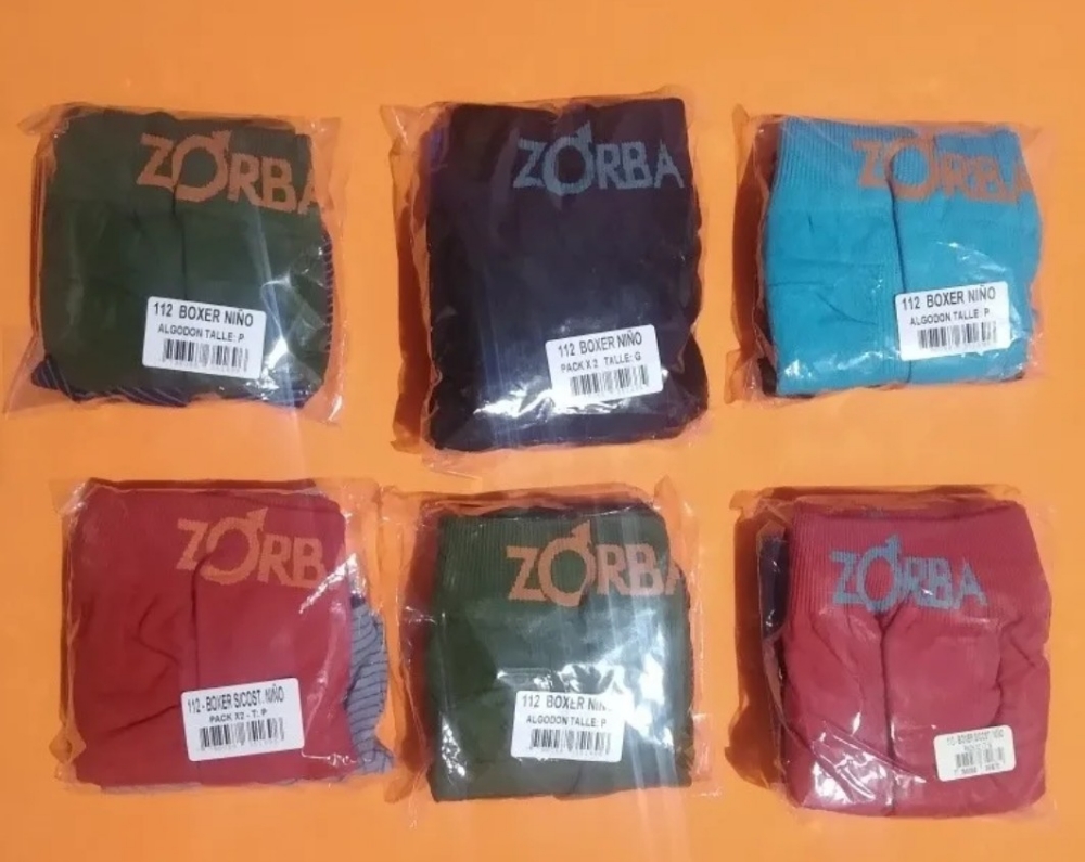 Boxer Niños Zorba Algodon - - Imagen 2