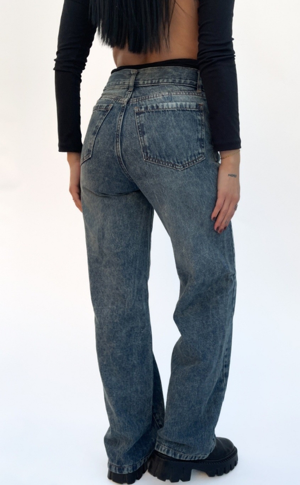 Jeans Wide Leg Recto - Imagen 3