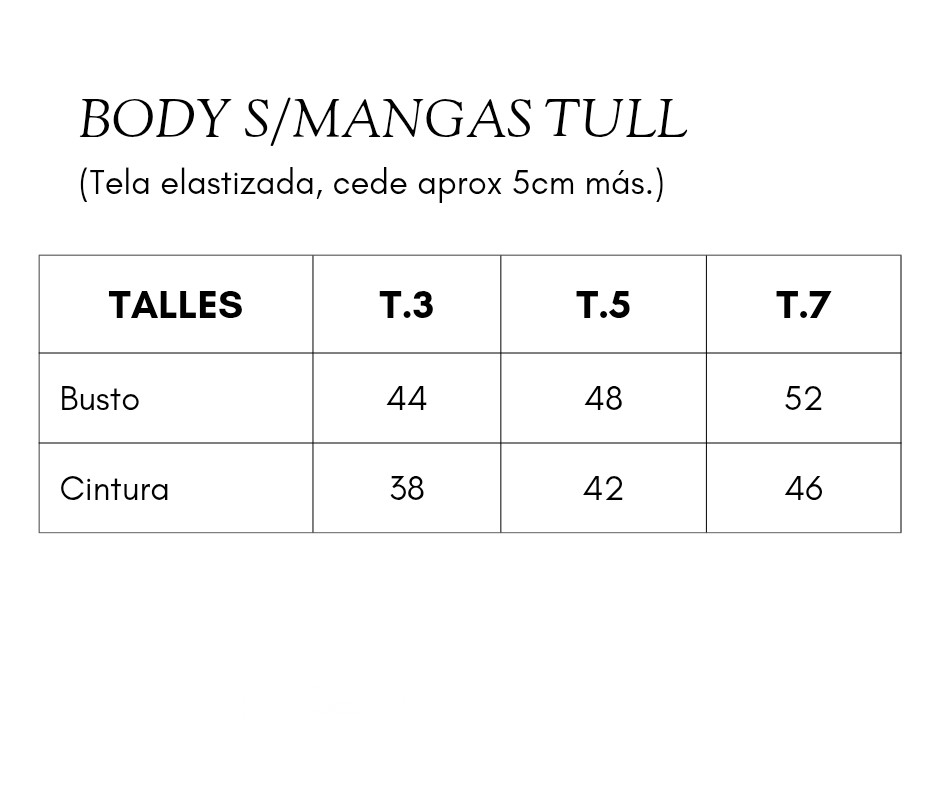 Body Tull S/mangas - Imagen 4