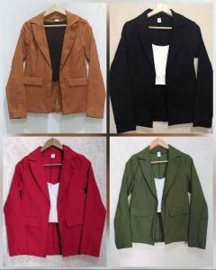 Blazer de Bengalina  Color  Camel Verde Negro Rojo