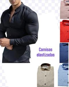 Camisas Poplin Elastizada - Miniatura 2