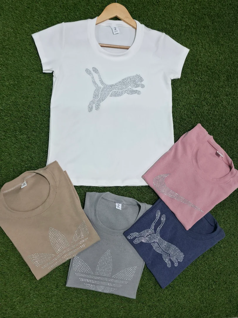 Remeras con Strass de Dama - Imagen 1