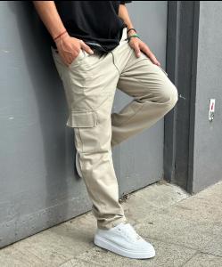 Pantalon Cargo Recto Gabardina Rígida - Miniatura 2