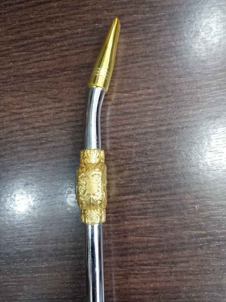 Bombillon 23cm Laton Cromado Taumer - Imagen 2